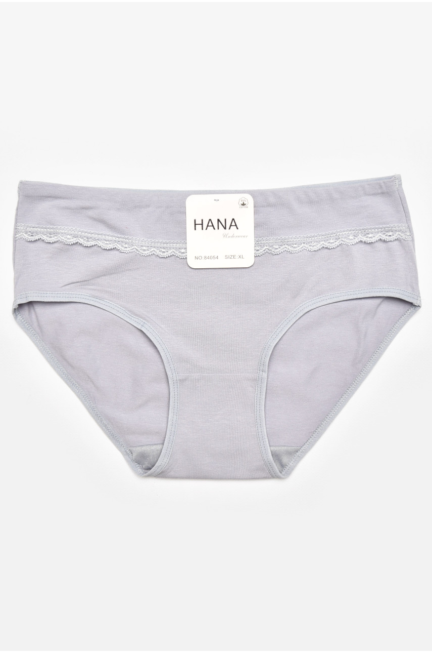 Трусы женские полубатальные светло-серого цвета 84054 211768