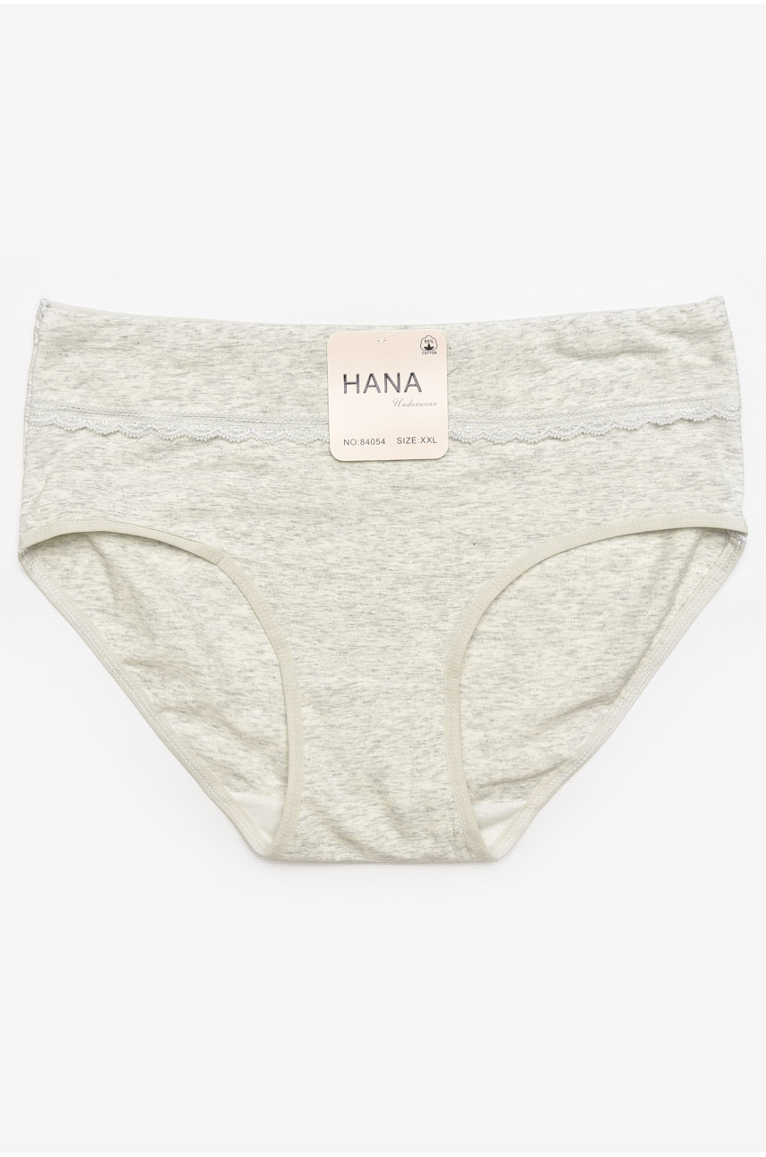Трусы женские полубатальные серого цвета 84054 211769