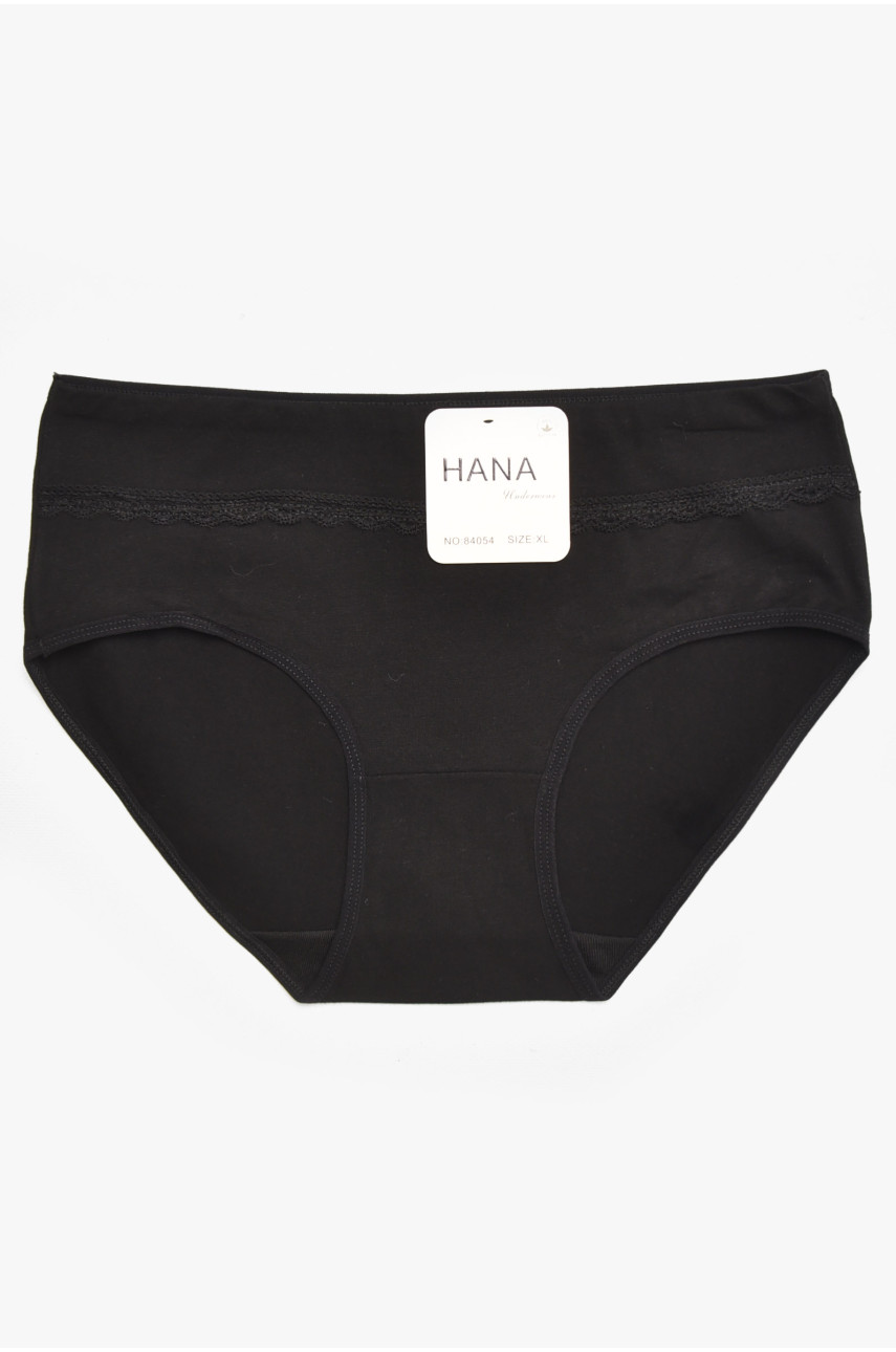 Трусы женские полубатальные черного цвета 84054 211770