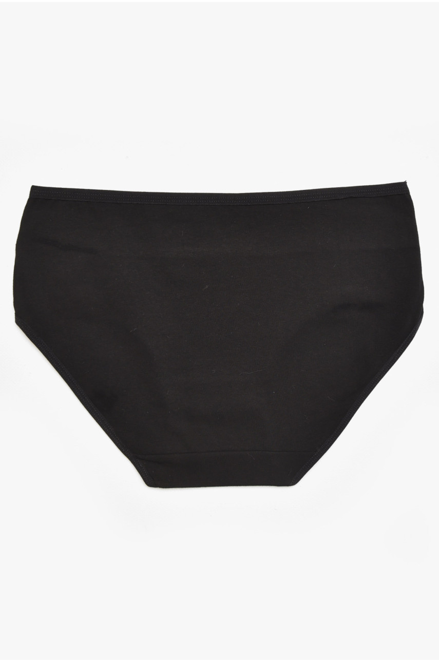 Трусы женские полубатальные черного цвета 84054 211770