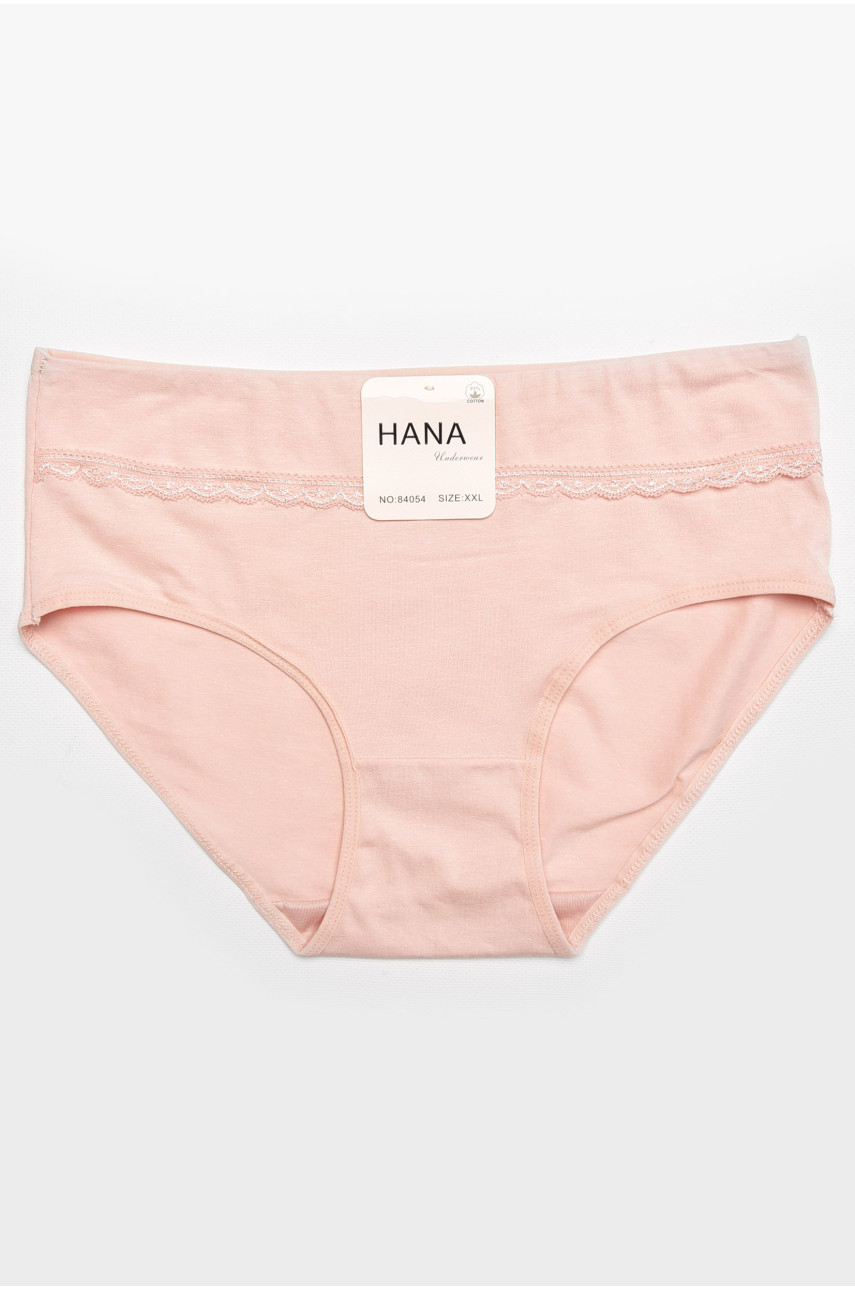 Трусы женские полубатальные светло-розового цвета 84054 211771
