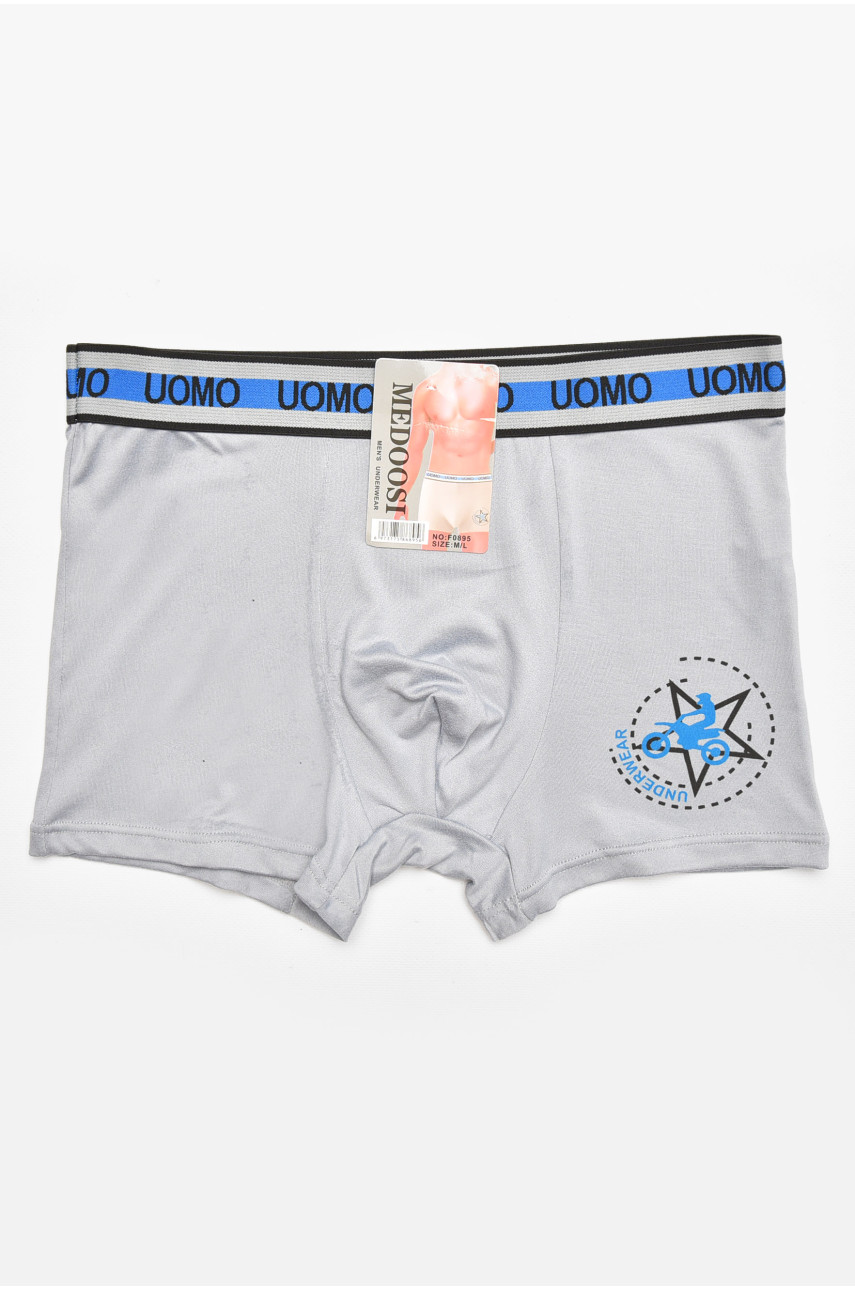 Боксеры мужские светло-серого цвета с принтом F0895 211772