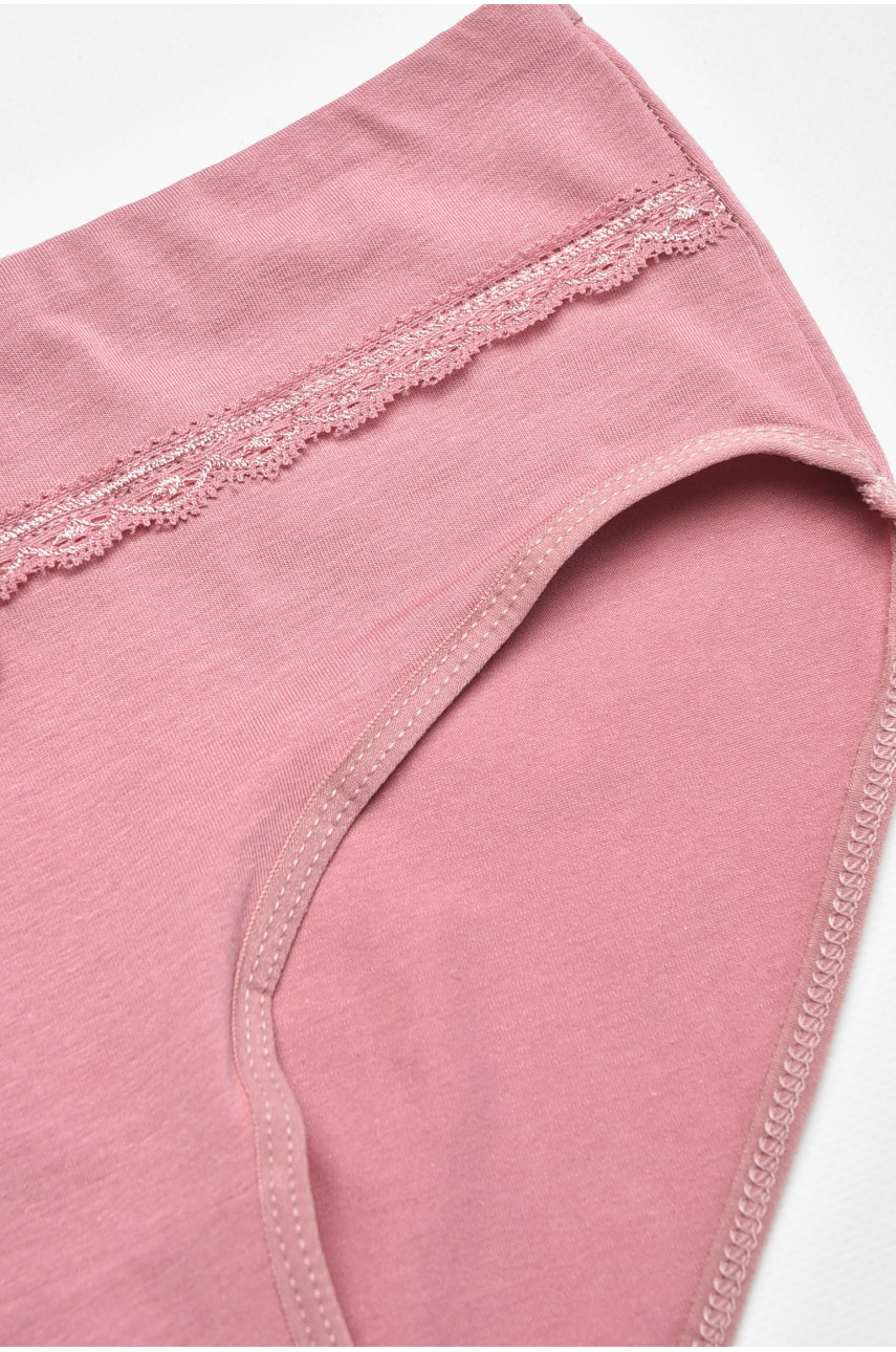 Трусы женские полубатальные розового цвета 84054 211773