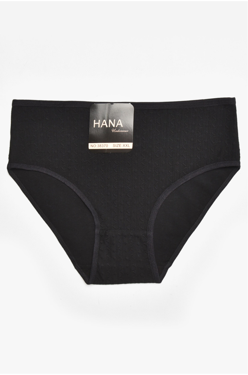 Трусы женские полубатальные черного цвета 38370 211775