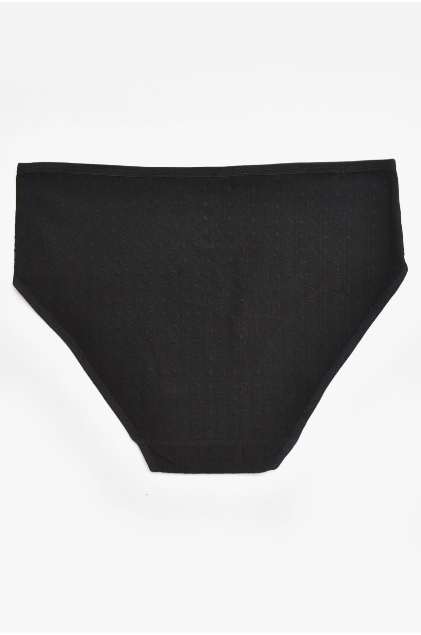 Трусы женские полубатальные черного цвета 38370 211775