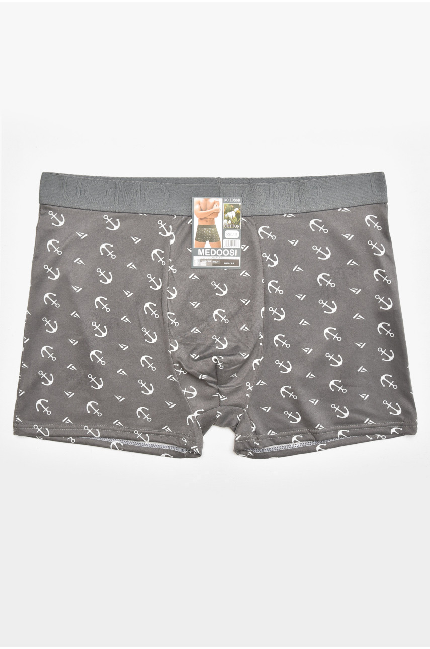 Боксеры мужские серого цвета с принтом Z086D 211778