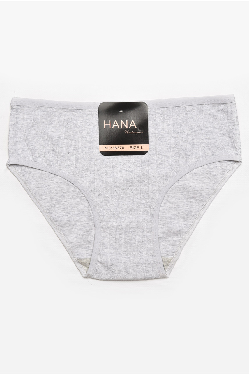 Трусы женские полубатальные серого цвета 38370 211780
