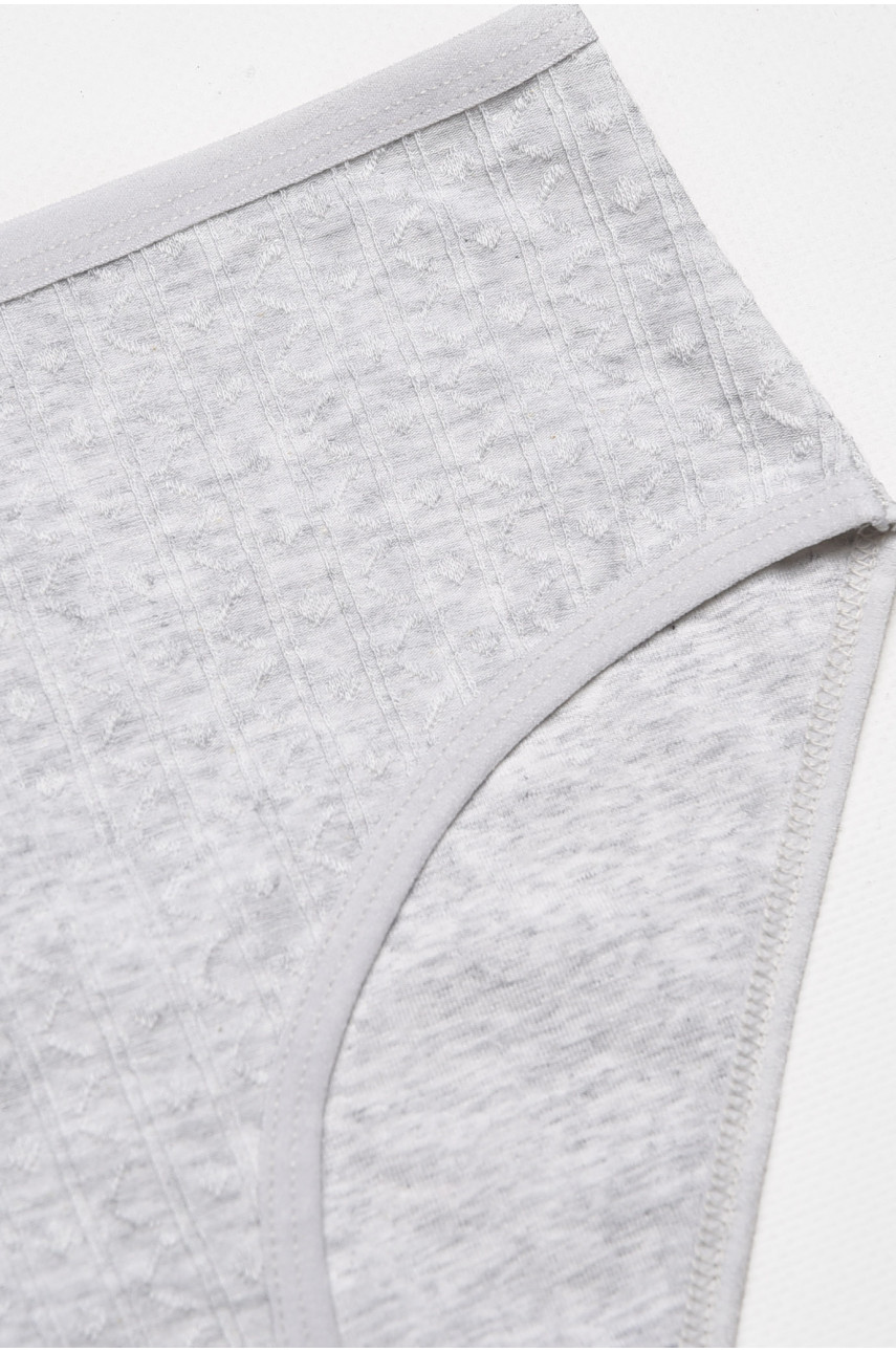 Трусы женские полубатальные серого цвета 38370 211780 Трусы женские полубатальные серого цвета 38370 211780