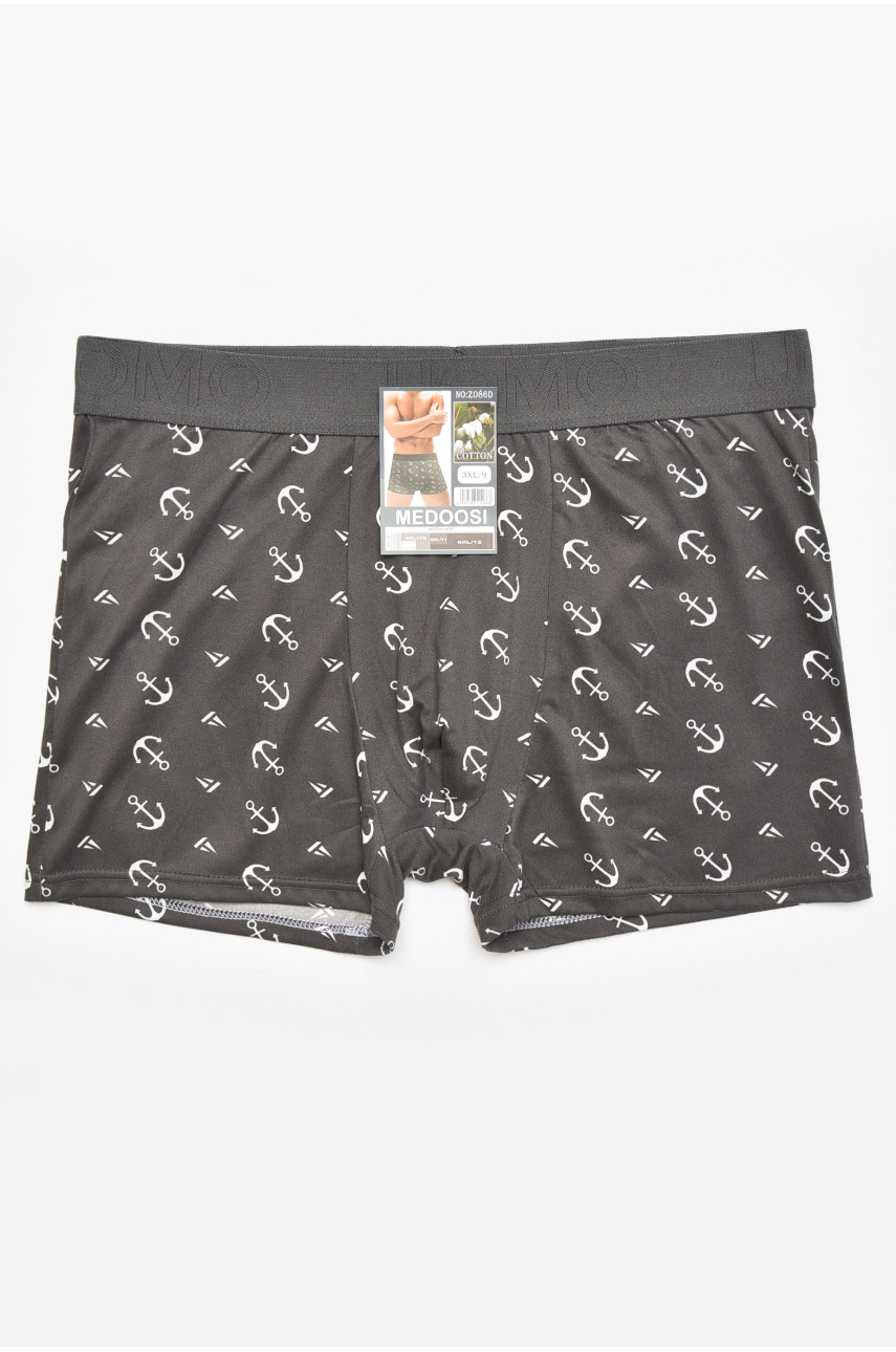 Боксеры мужские тёмно-серого цвета с принтом Z086D 211783