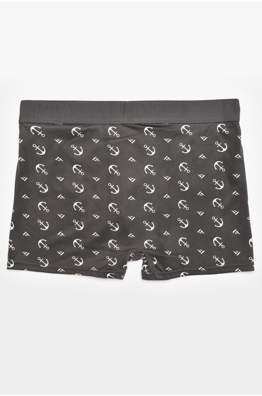 Боксеры мужские тёмно-серого цвета с принтом Z086D 211783