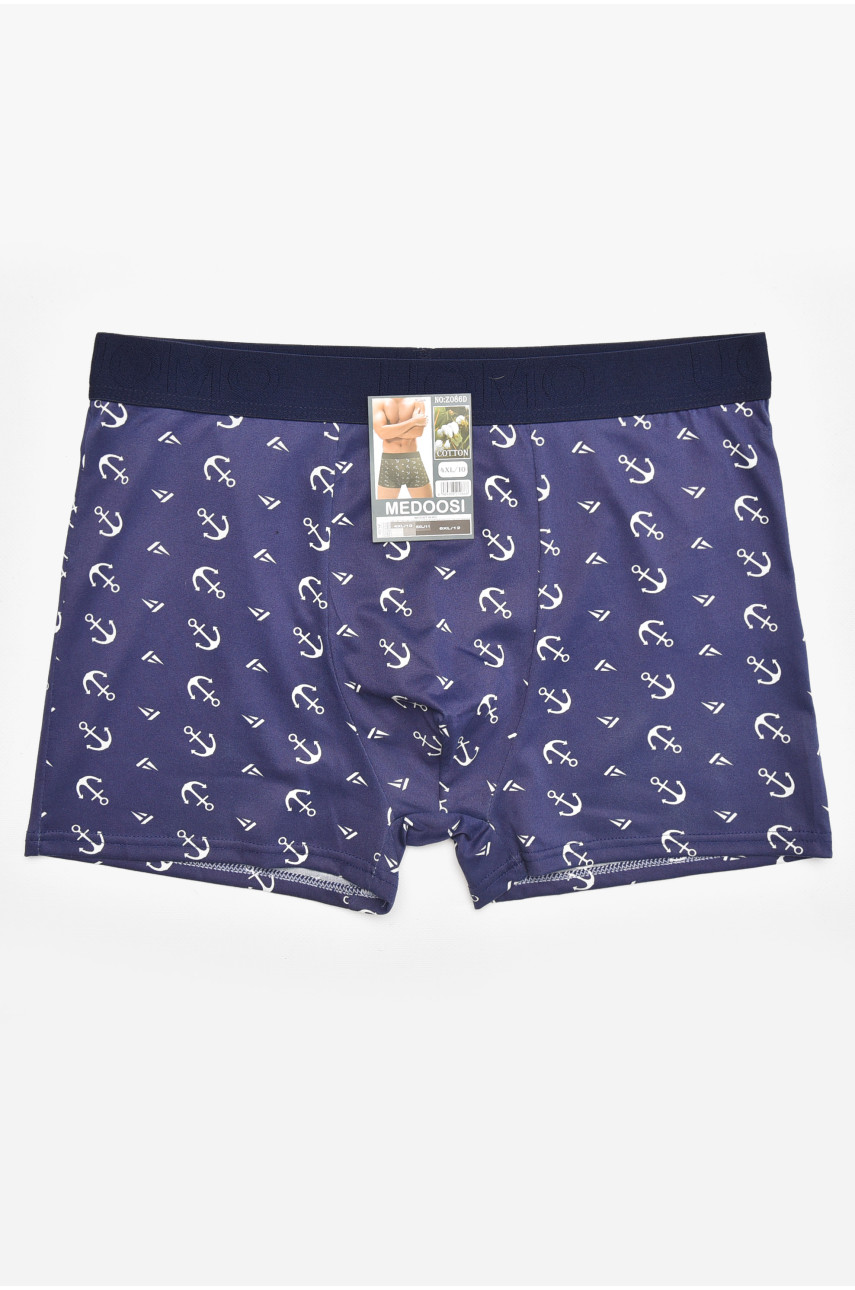 Боксеры мужские тёмно-синего цвета с принтом Z086D 211787