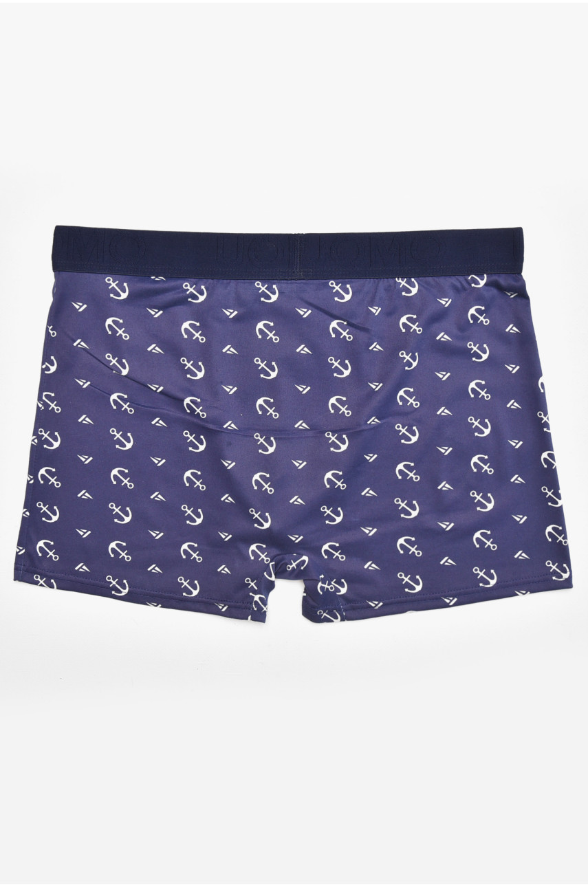 Боксеры мужские тёмно-синего цвета с принтом Z086D 211787