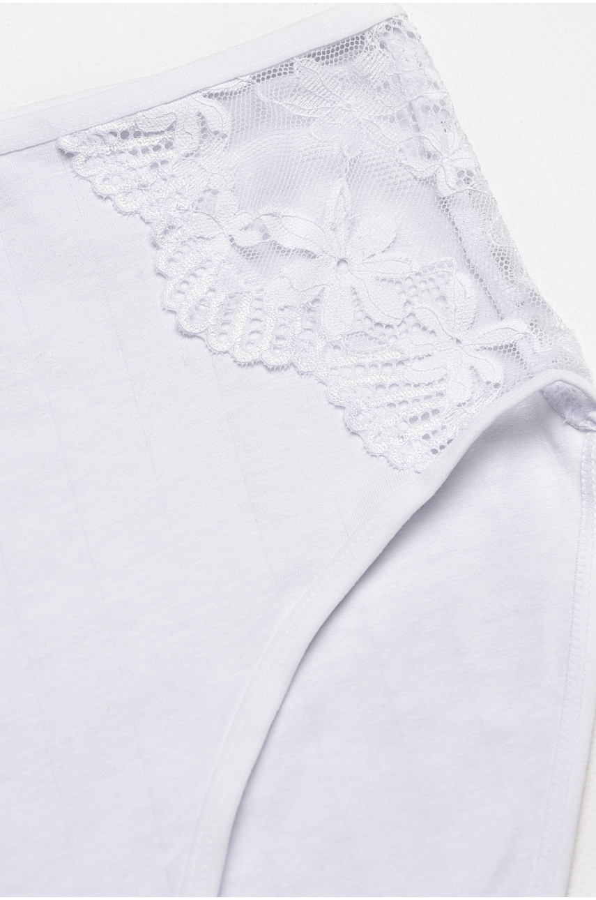 Трусы женские полубатальные белого цвета 38368 211792 Трусы женские полубатальные белого цвета 38368 211792