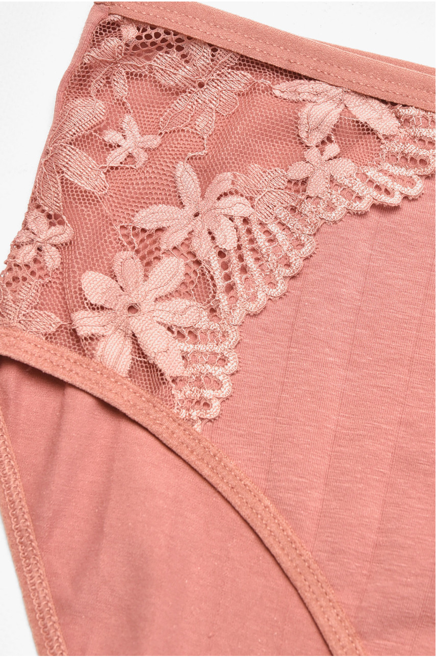 Трусы женские полубатальные розового цвета 38368 211795