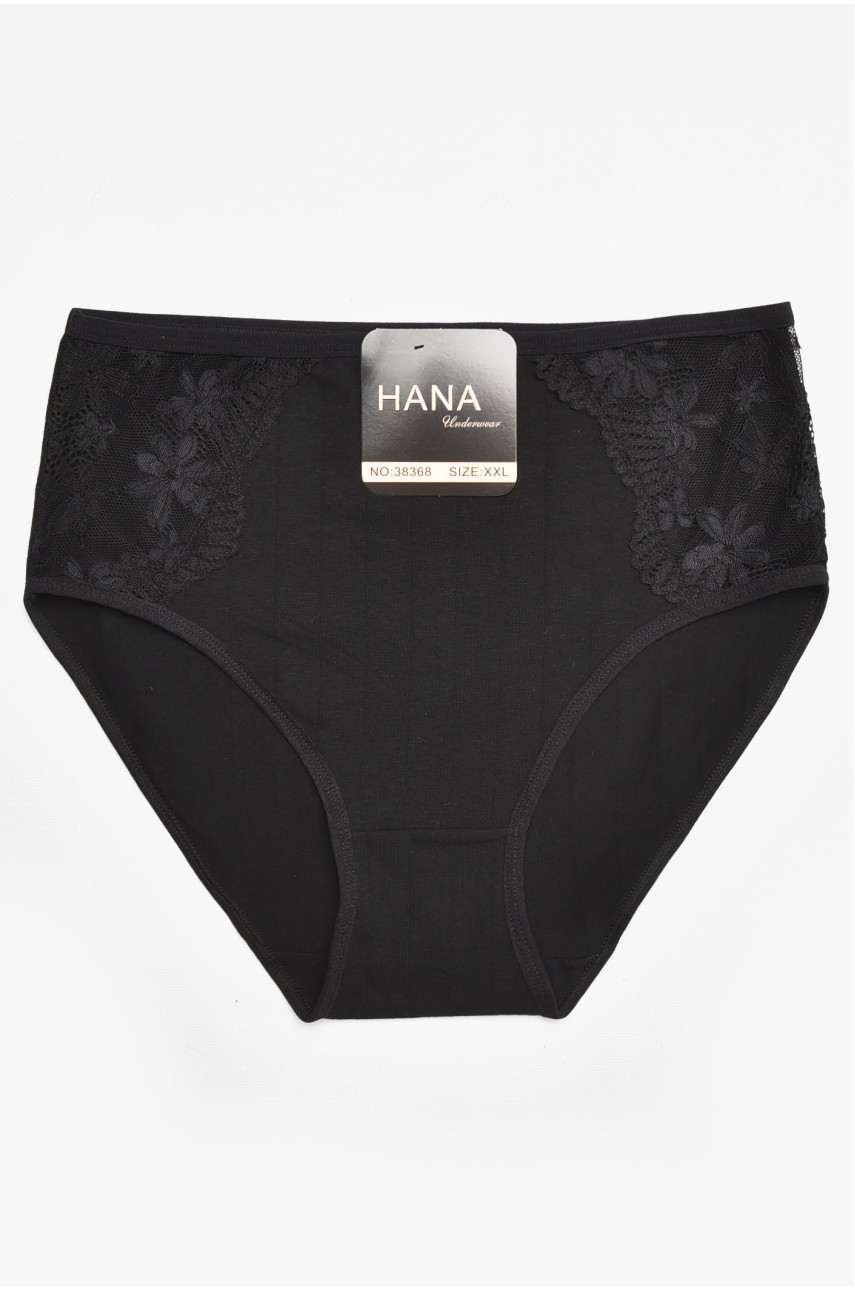 Трусы женские полубатальные черного цвета 38368 211796