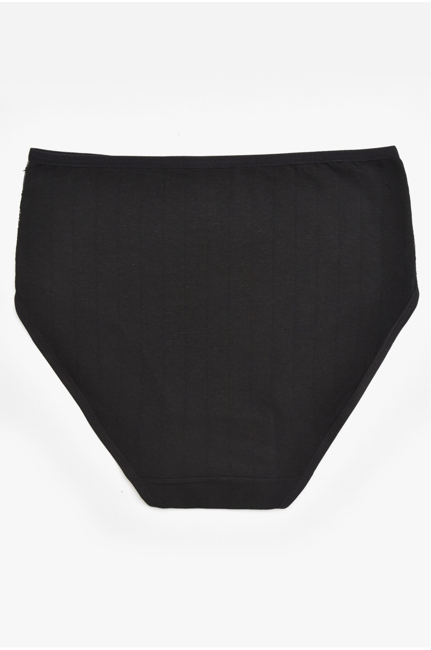 Трусы женские полубатальные черного цвета 38368 211796