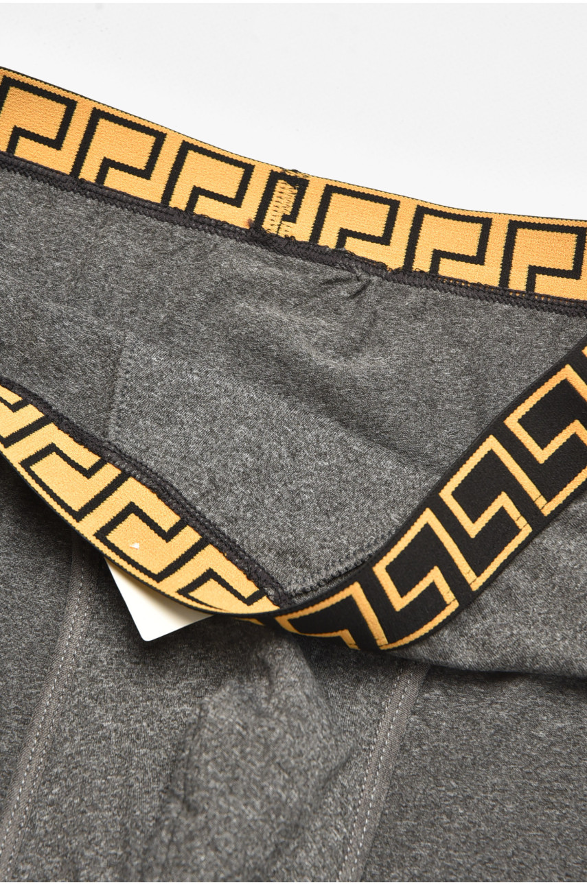 Трусы мужские однотонные тёмно-серого цвета B3940 211797 Трусы мужские однотонные тёмно-серого цвета B3940 211797