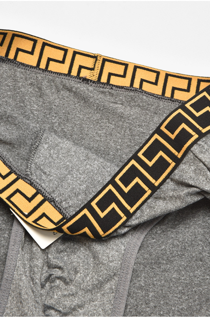 Трусы мужские однотонные тёмно-серого цвета B3940 211798