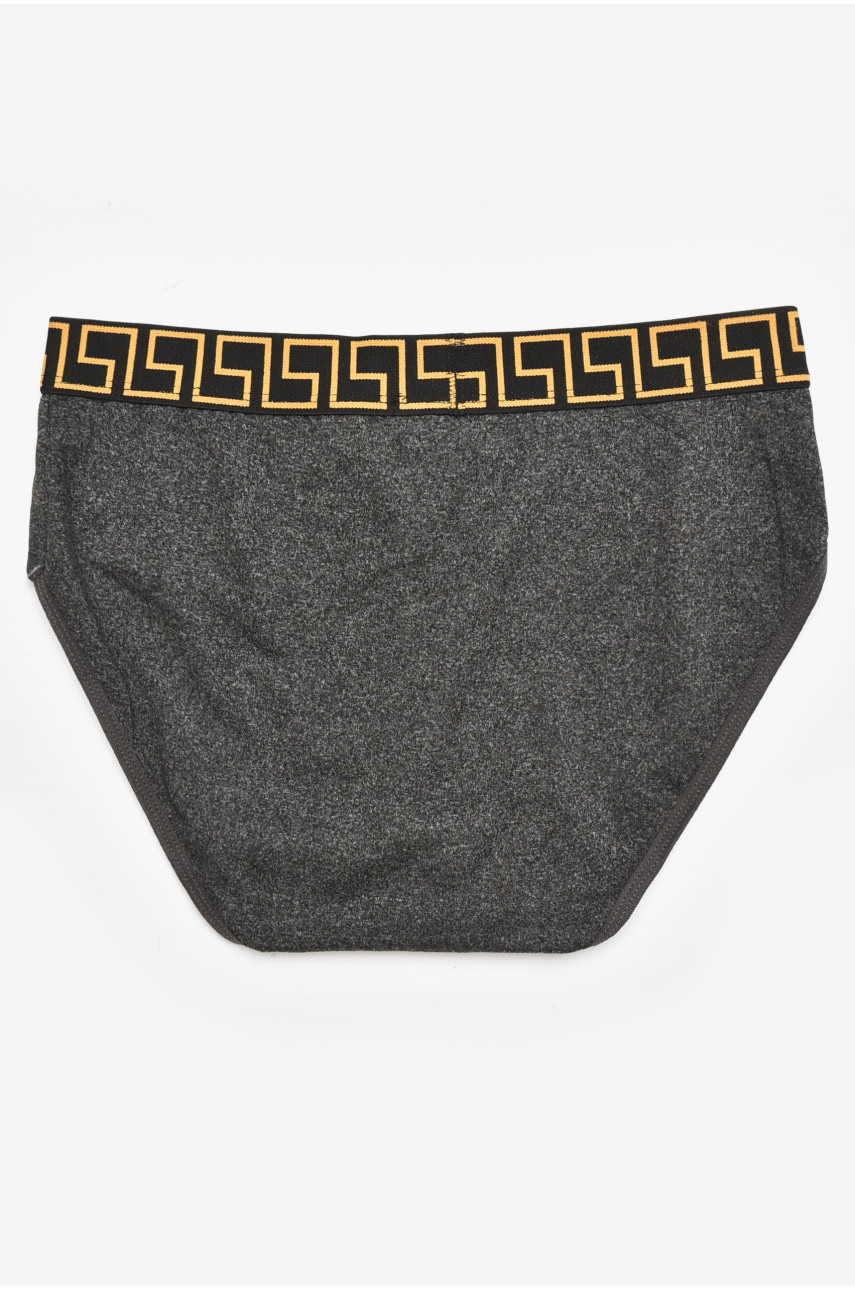 Трусы мужские однотонные тёмно-серого цвета B3940 211799