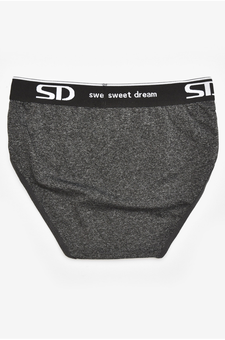 Трусы мужские однотонные тёмно-серого цвета B3234 211802