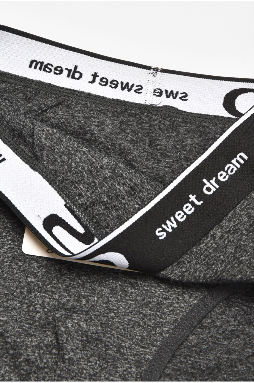 Трусы мужские однотонные тёмно-серого цвета B3234 211802