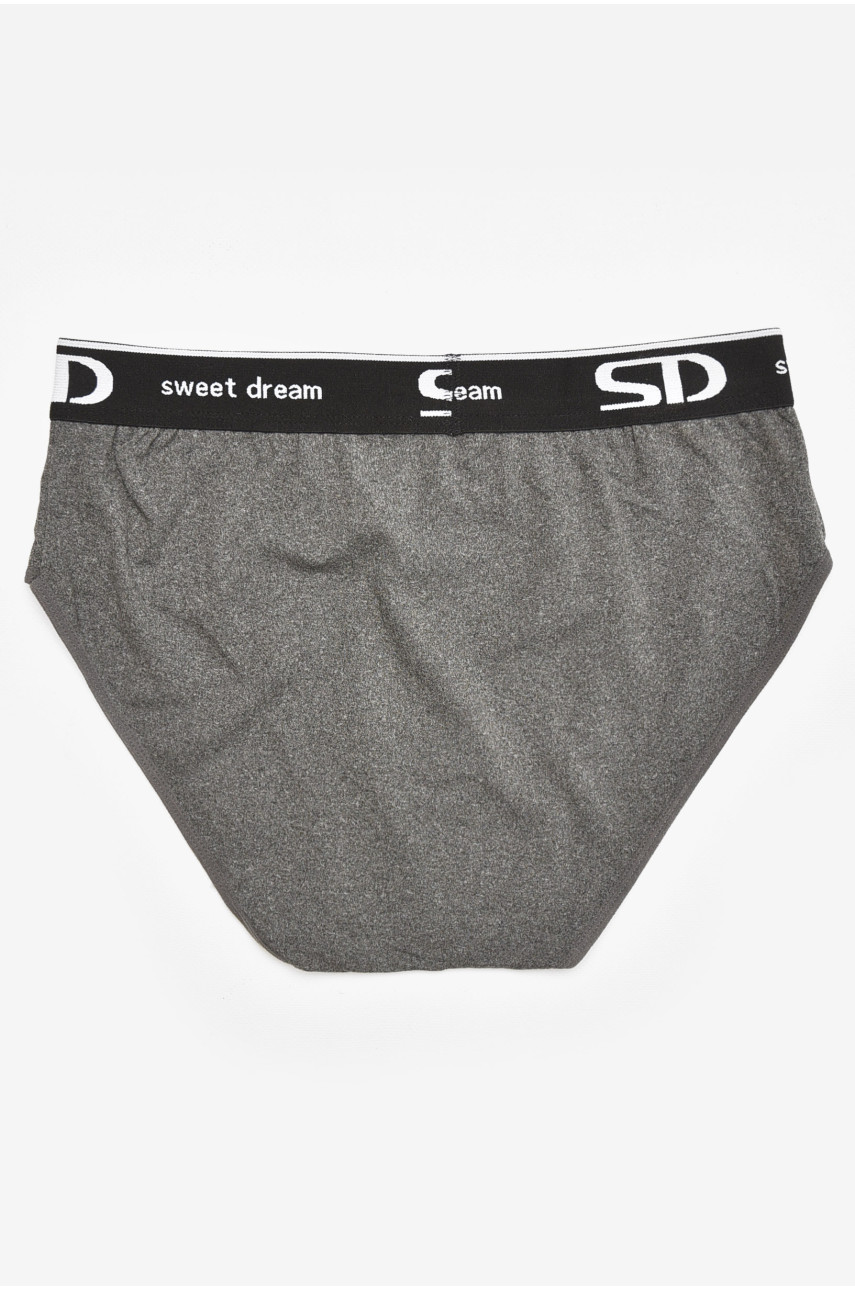 Трусы мужские однотонные тёмно-серого цвета B3234 211803