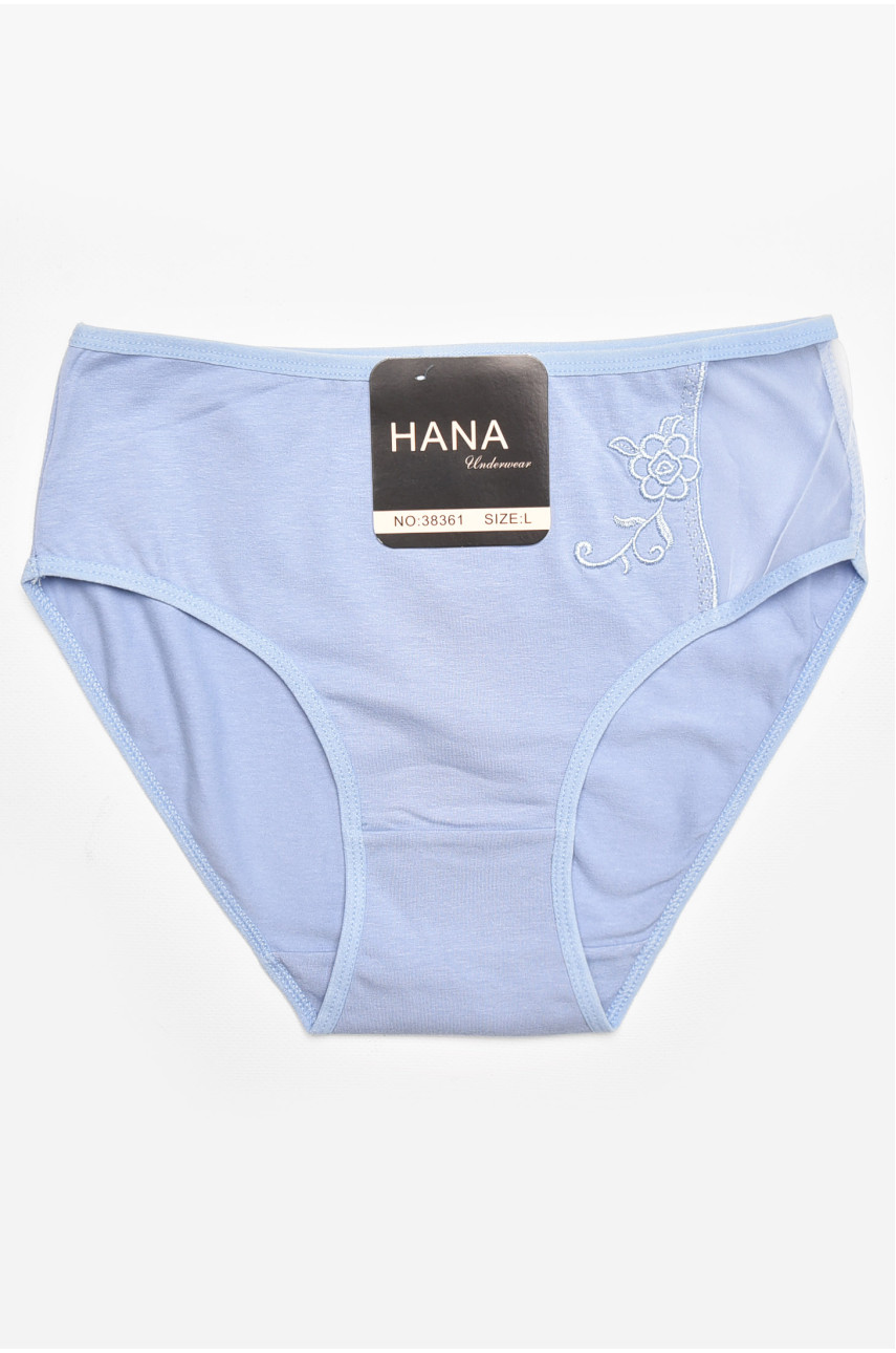 Трусы женские полубатальные синего цвета 38361 211805