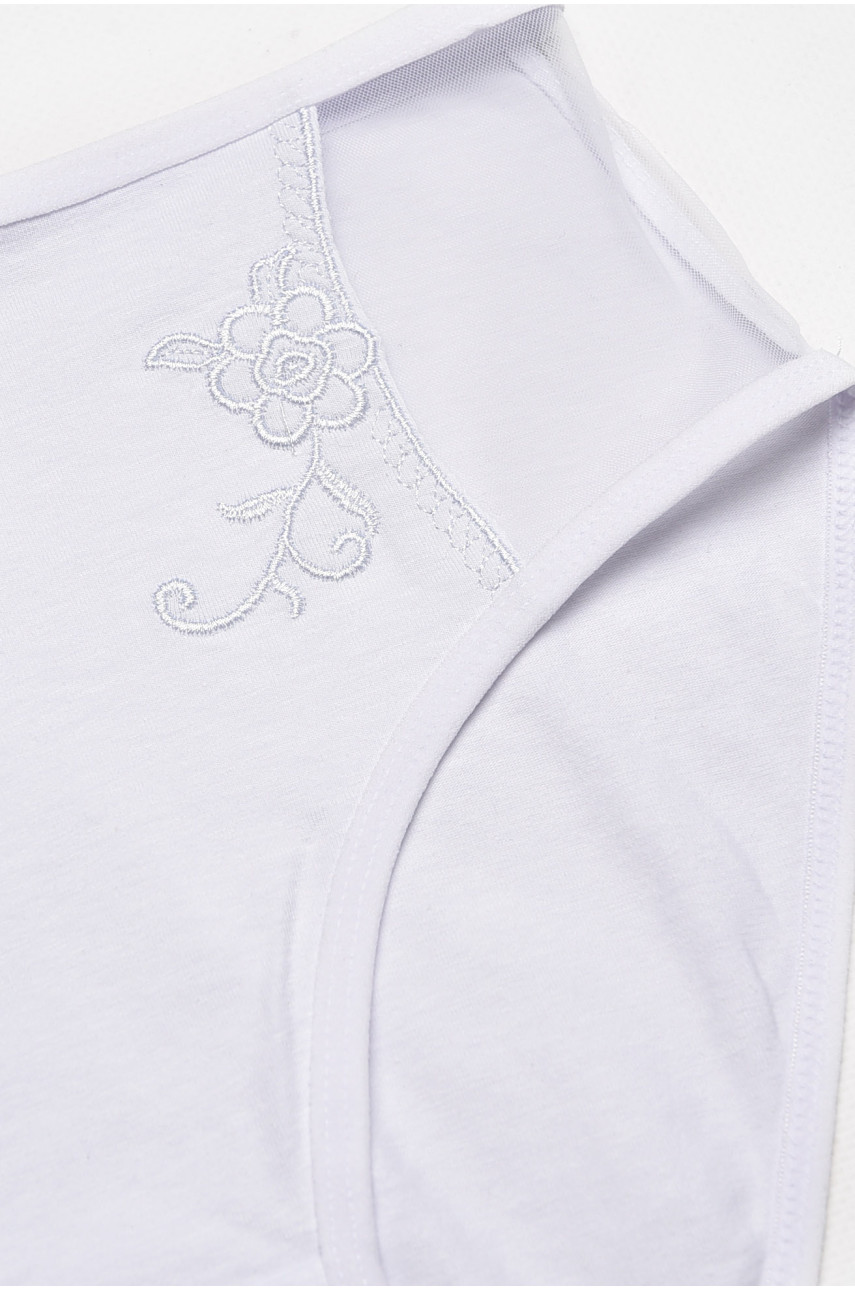 Трусы женские полубатальные белого цвета 38361 211806 Трусы женские полубатальные белого цвета 38361 211806