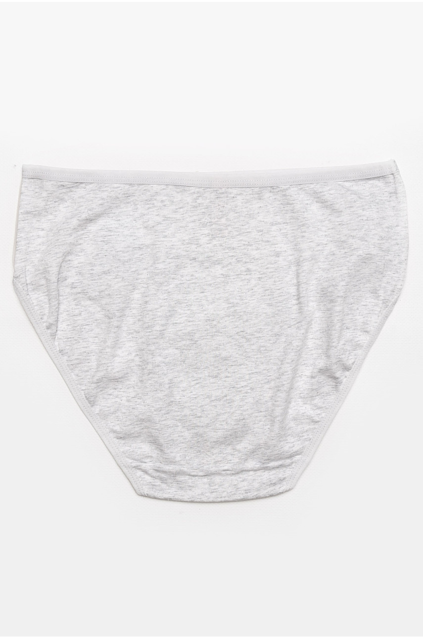 Трусы женские полубатальные серого цвета 38361 211808