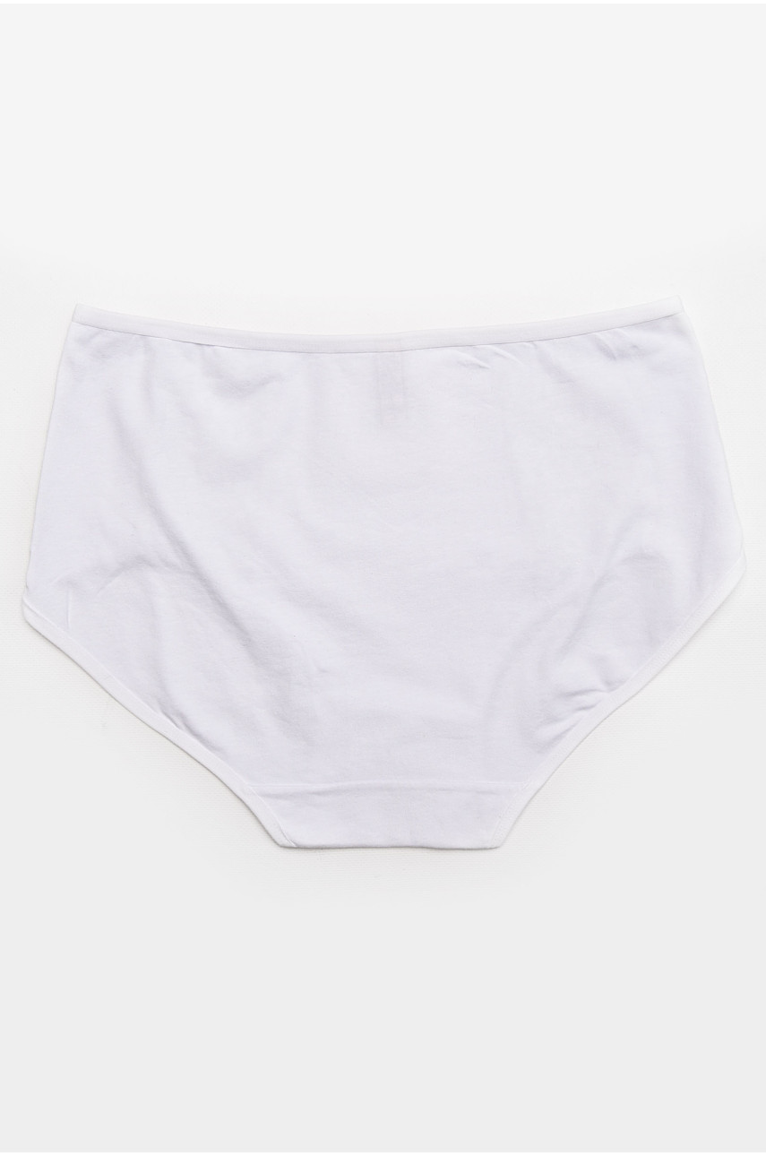 Трусы женские полубатальные белого цвета 38392 211811