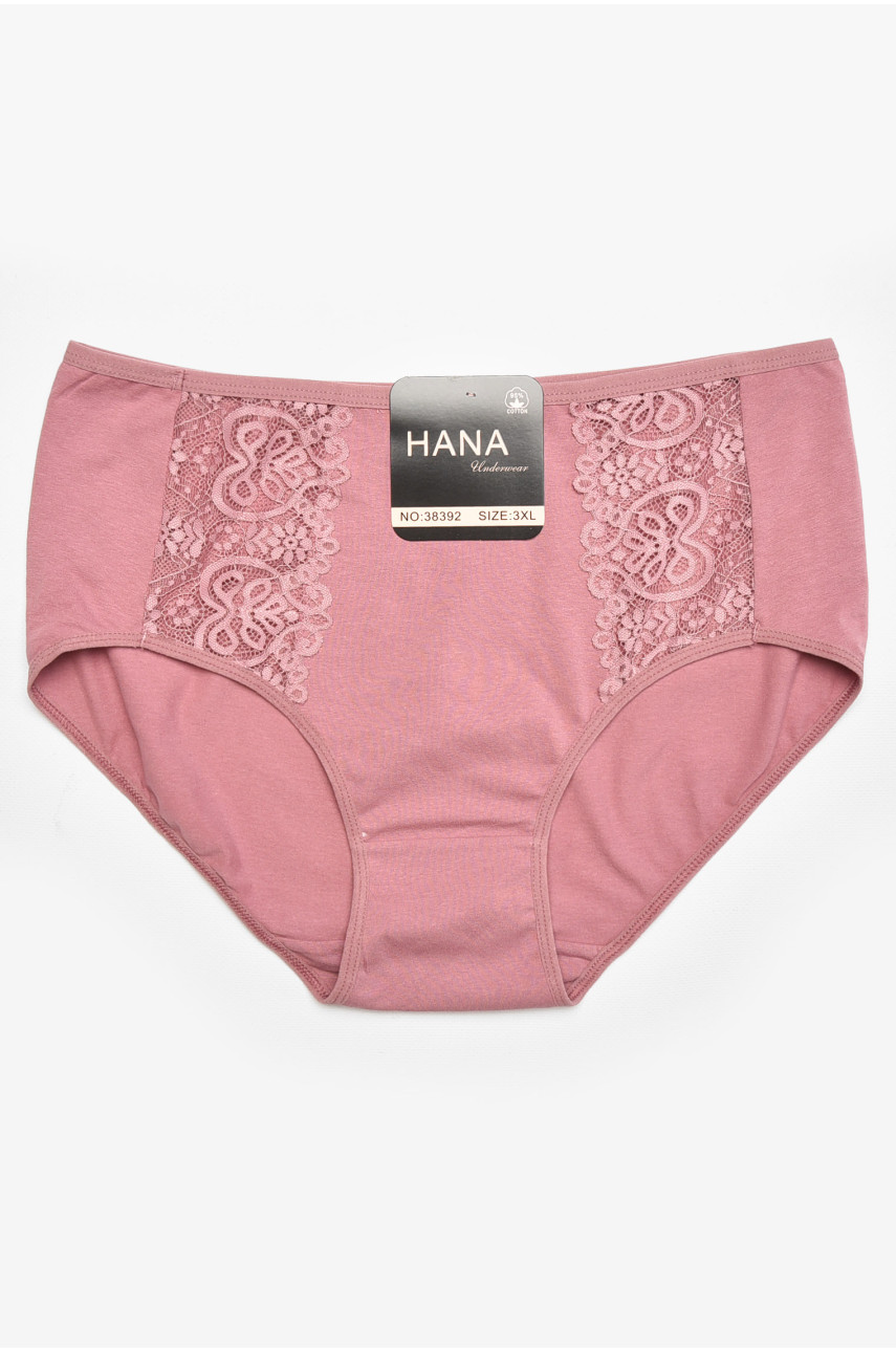 Трусы женские полубатальные темно-розового цвета 38392 211816