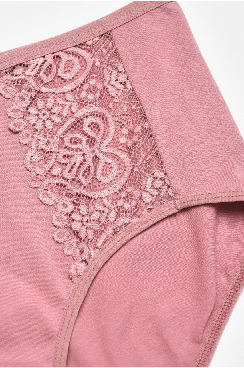 Трусы женские полубатальные темно-розового цвета 38392 211816