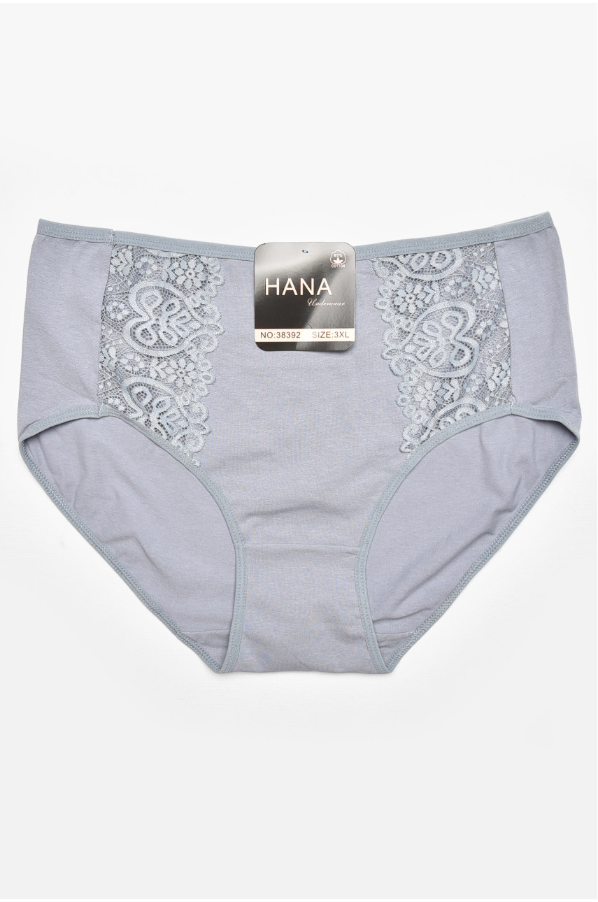 Трусы женские полубатальные синего цвета 38392 211818