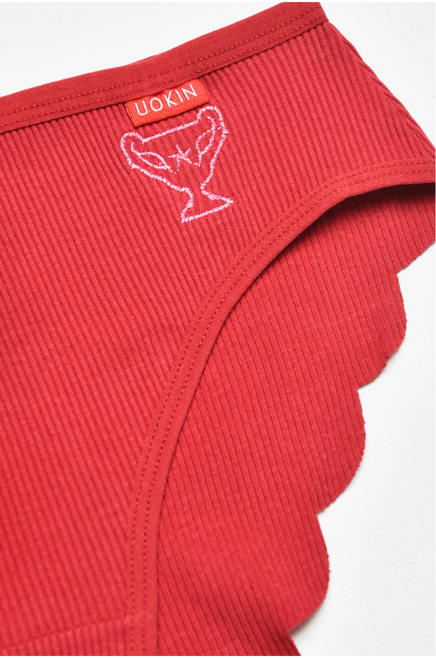 Трусы женские красного цвета 0035 211819