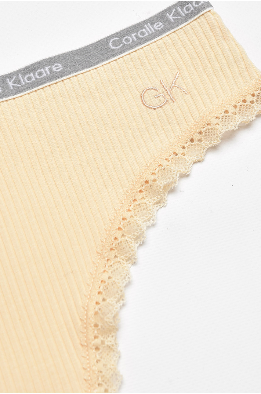 Трусы женские бежевого цвета 9774-19 211837 Трусы женские бежевого цвета 9774-19 211837