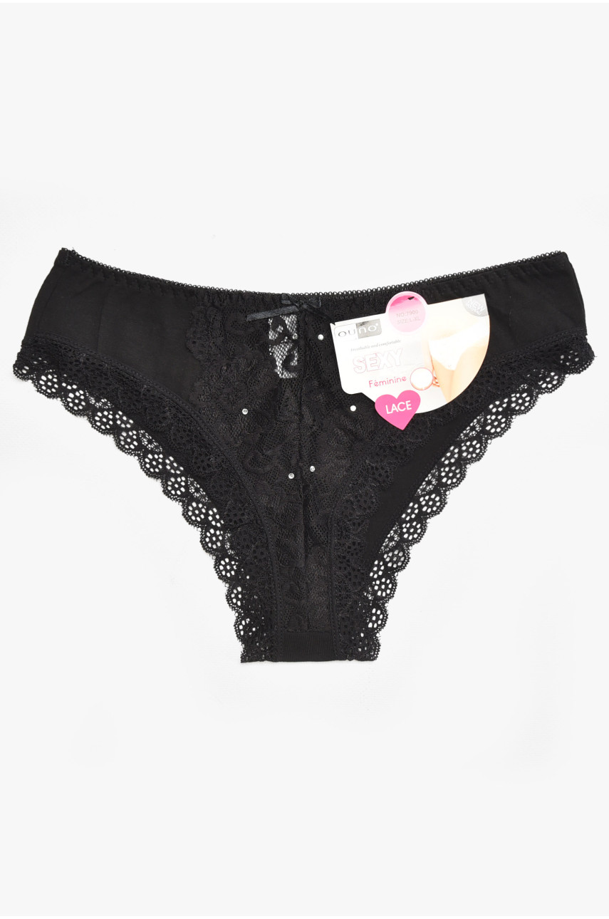 Трусы женские черного цвета 7900 211844