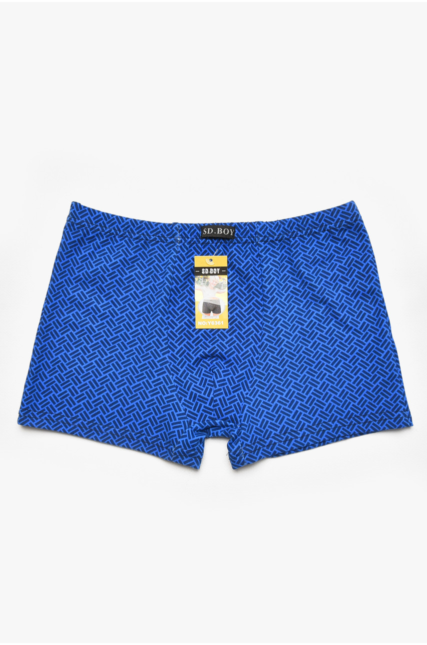 Боксери дитячі для хлопчика синього кольору з принтом Y6361 211847