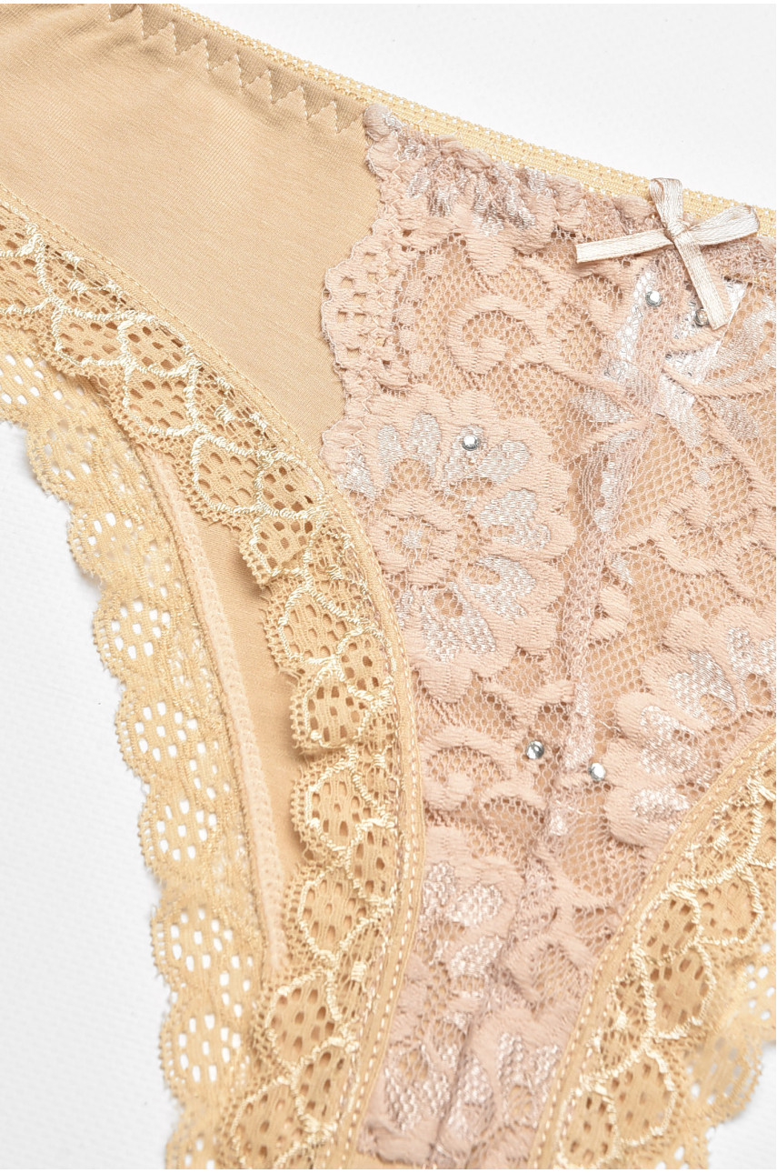 Трусы женские бежевого цвета 7900 211848