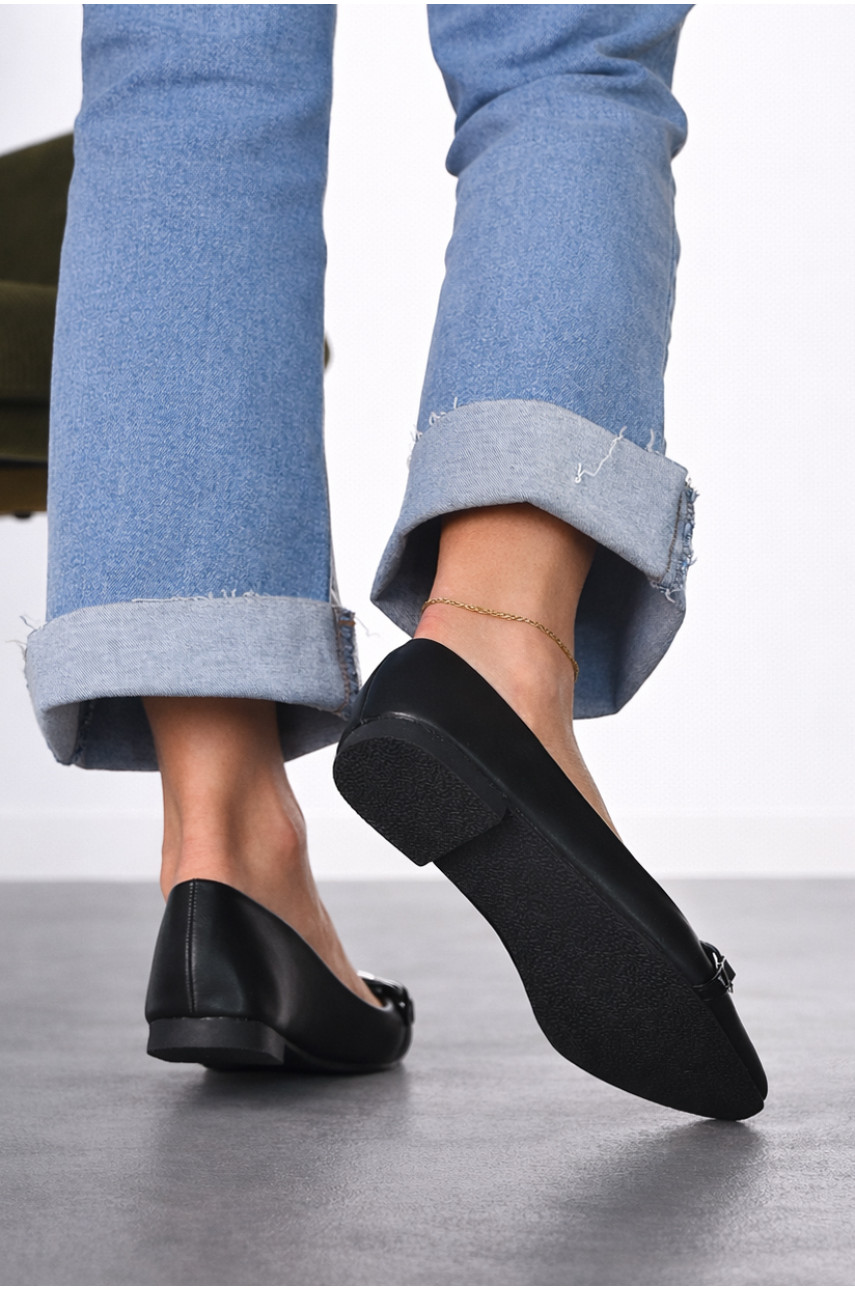 Балетки женские черного цвета 5601-10 211863 Балетки женские черного цвета 5601-10 211863