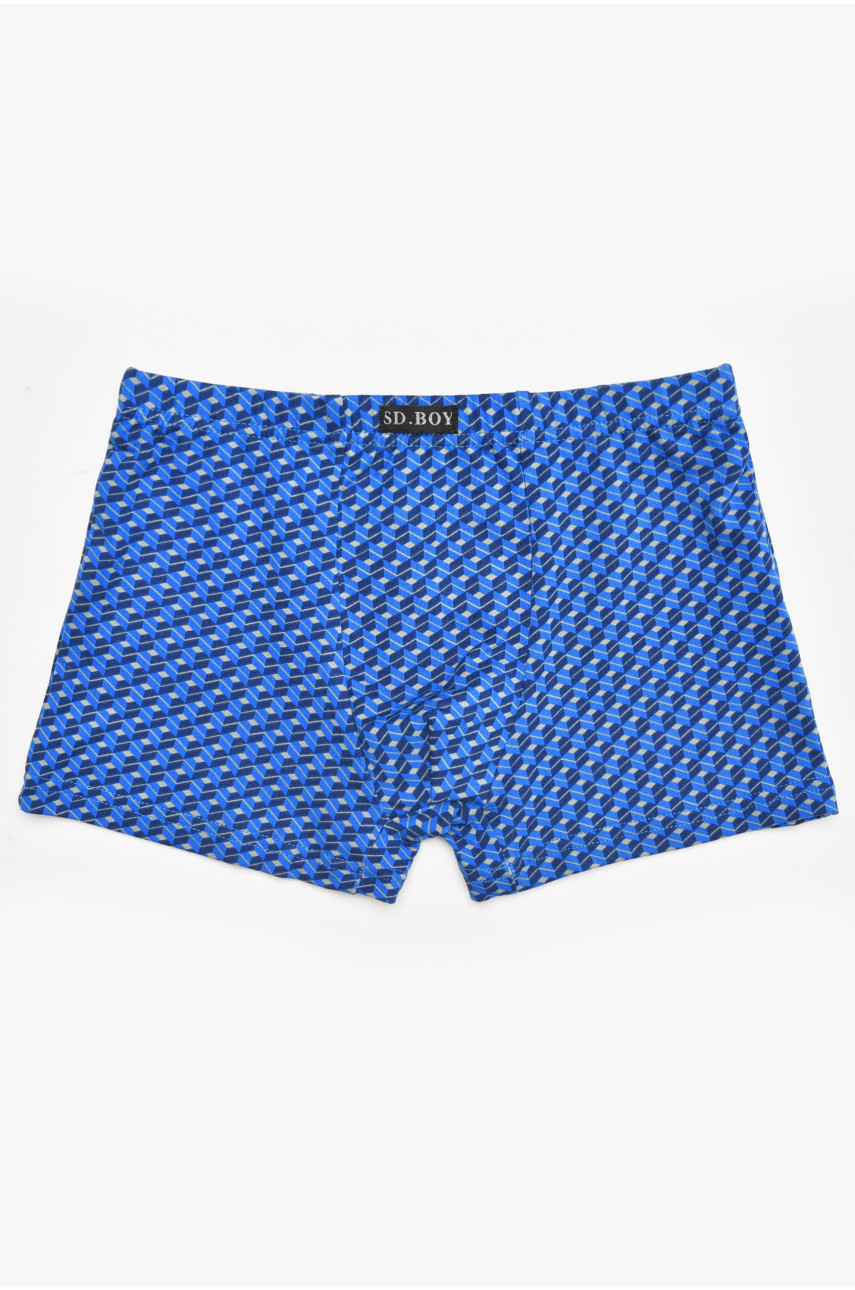 Боксеры детские для мальчика синего цвета с принтом Y6358 211871