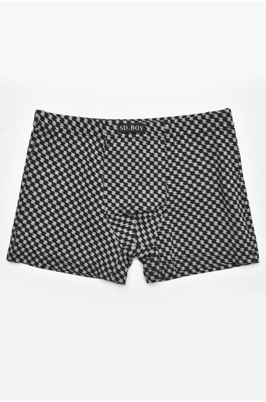 Боксеры детские для мальчика черного цвета с принтом Y6357 211879