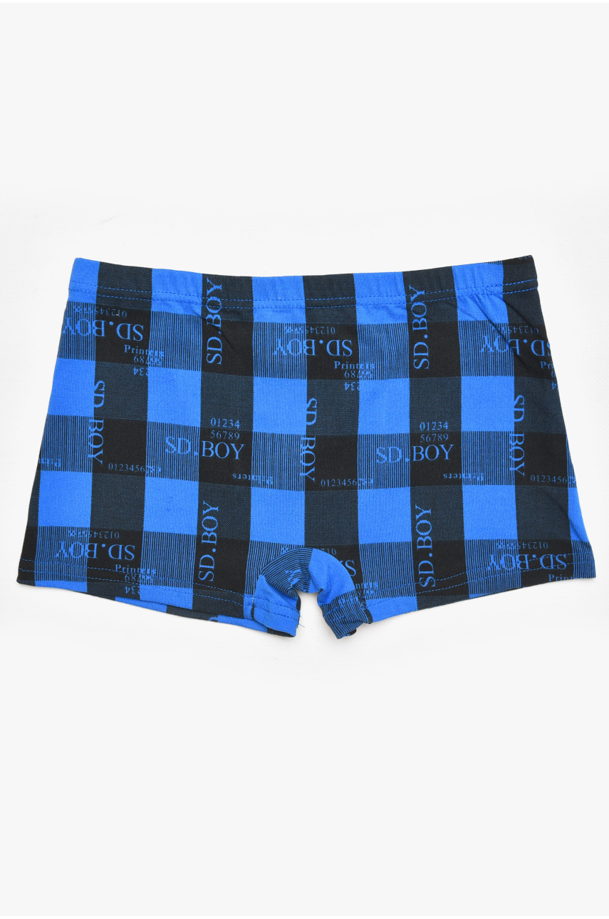 Боксеры детские для мальчика тёмно-синего цвета с принтом Y6360 211882