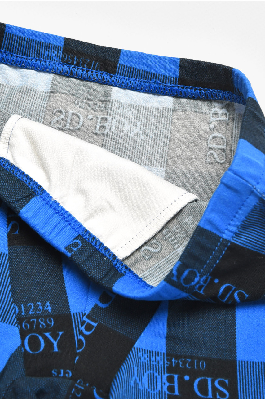 Боксеры детские для мальчика тёмно-синего цвета с принтом Y6360 211882