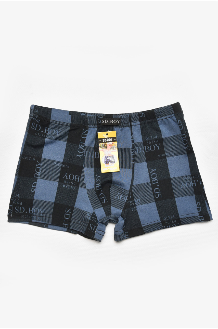 Боксери дитячі для хлопчика чорного кольору з принтом Y6360 211884