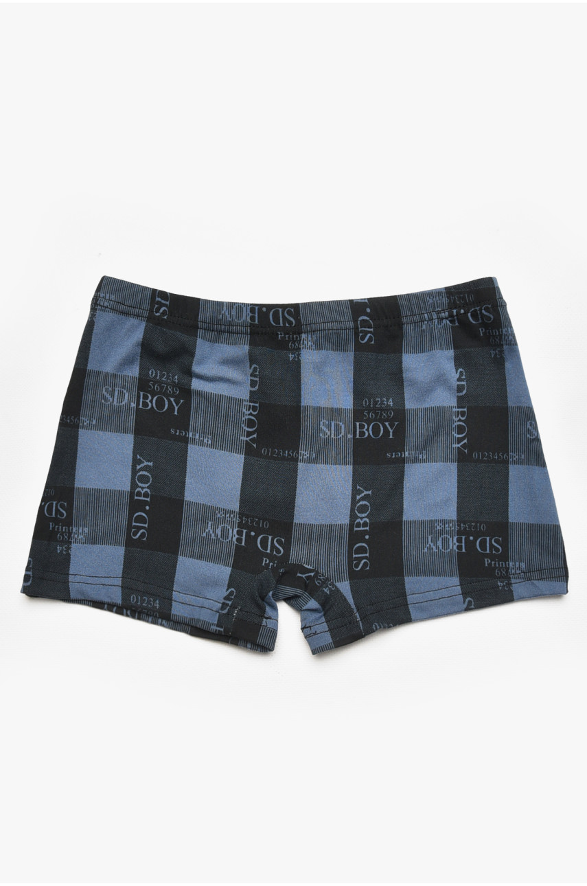 Боксери дитячі для хлопчика чорного кольору з принтом Y6360 211884
