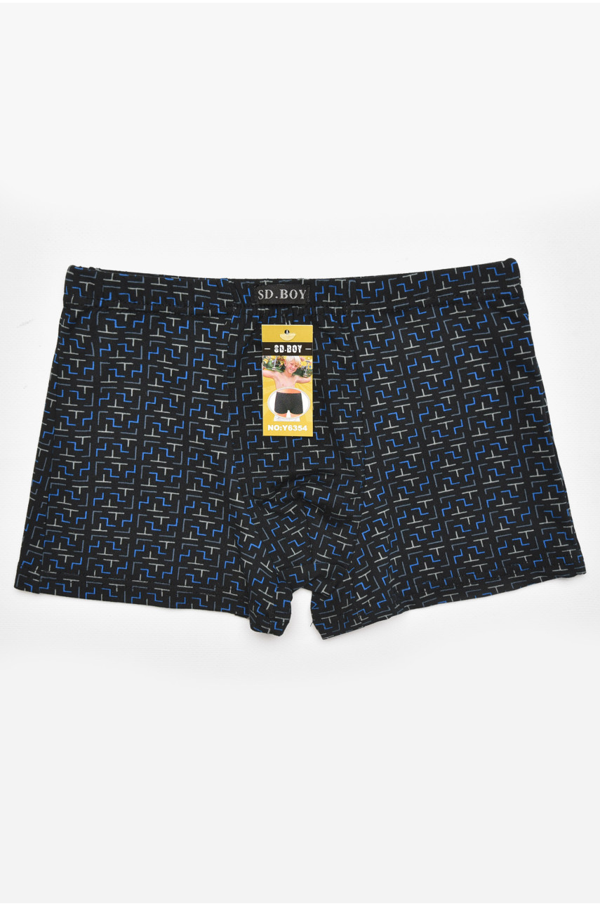 Боксеры детские для мальчика черного цвета с принтом Y6354 211890