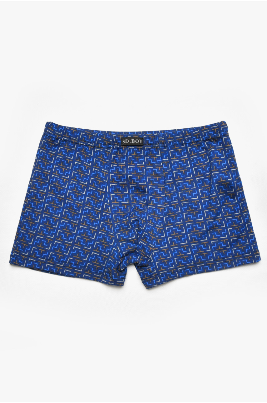 Боксери дитячі для хлопчика темно-синього кольору з принтом Y6354 211893