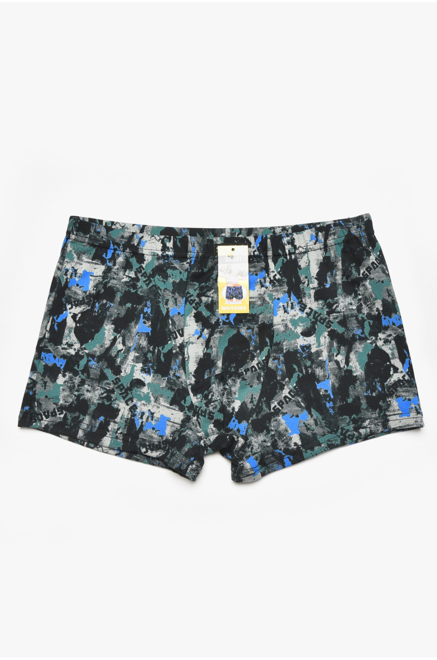 Боксери дитячі для хлопчика чорного кольору з принтом Y6362 211899