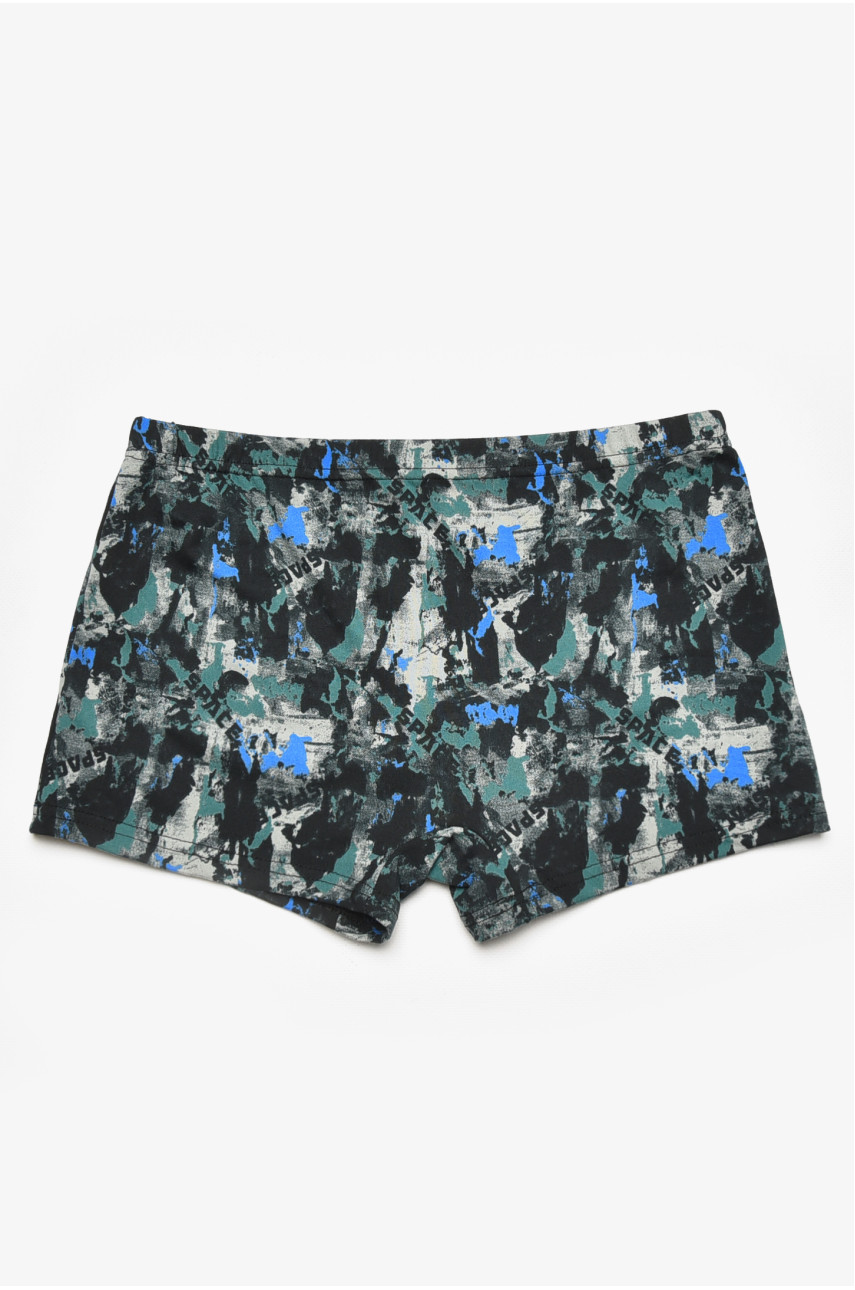 Боксери дитячі для хлопчика чорного кольору з принтом Y6362 211899