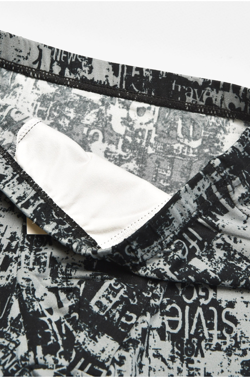 Боксеры детские для мальчика черного цвета с принтом Y6356 211901